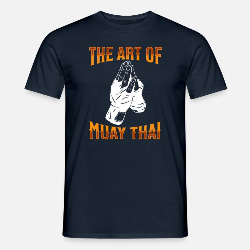 Muay Thai Boxing Muay Thai - Männer T-Shirt - Navy