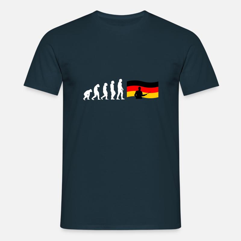 Evolution Deutschlehrer - Männer T-Shirt - Navy