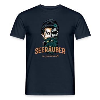 Seeräuber aus Leidenschaft HEAD - Männer T-Shirt - Navy - Vorne - AI Model Male 178 light (178cm)