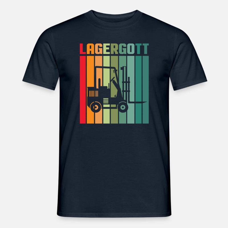 Lagerarbeiter Logistiker Stapler Staplerfahrer - Männer T-Shirt - Navy