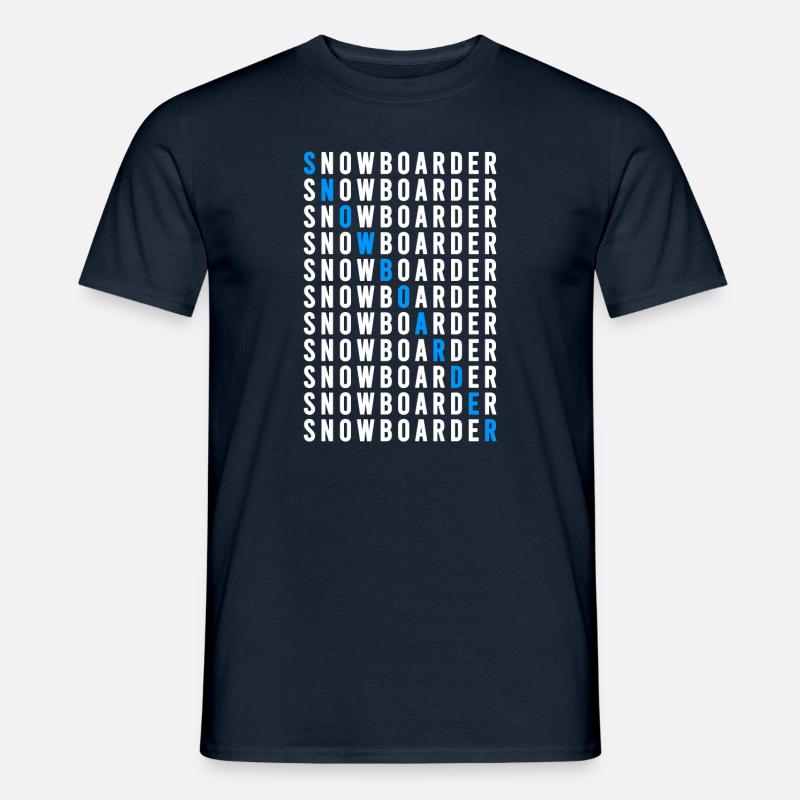 Snowboarder - Männer T-Shirt - Navy