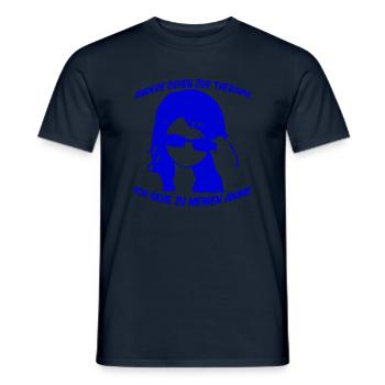 Ich gehe zu meinen Anime - Männer T-Shirt - Navy - Vorne - AI Model Male 178 light (178cm)
