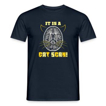 It Is a CAT SCAN - Männer T-Shirt - Navy - Vorne - AI Model Male 178 light (178cm)