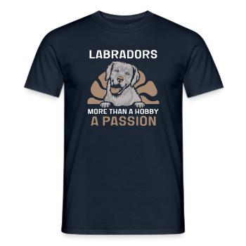 Labrador - Männer T-Shirt - Navy - Vorne - AI Model Male 178 light (178cm)