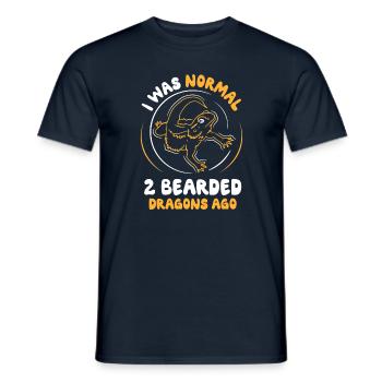 I was normal 2 Bearded Dragons ago - Männer T-Shirt - Navy - Vorne - AI Model Male 178 light (178cm)