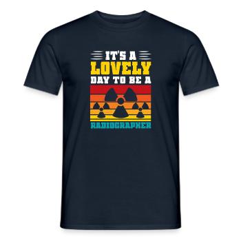It's a lovely day to be a radiographer - Männer T-Shirt - Navy - Vorne - AI Model Male 178 light (178cm)