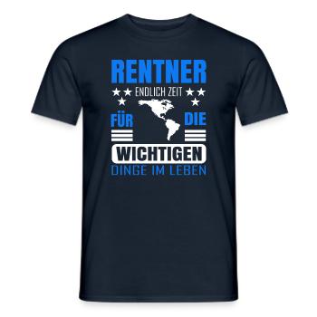 Rentner Rente Rentenbeginn Südamerika - Männer T-Shirt - Navy - Vorne - AI Model Male 178 light (178cm)