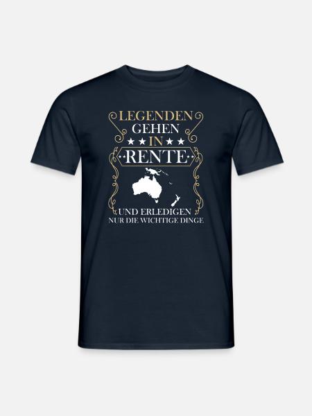 Rentner Rente Rentenbeginn Australien - Männer T-Shirt - Navy