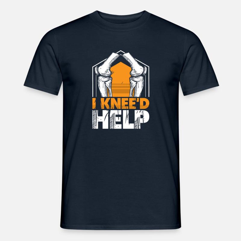 I Knee'd help - Männer T-Shirt - Navy