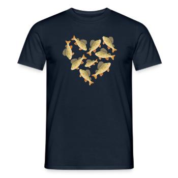 Herz Barsch - Männer T-Shirt - Navy - Vorne - AI Model Male 178 light (178cm)