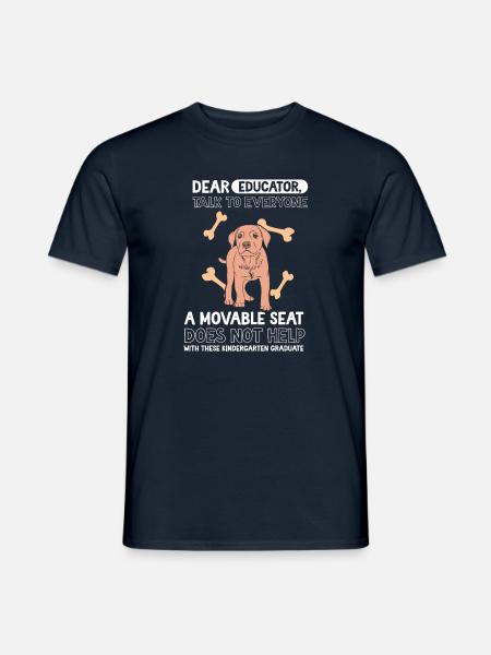 Hund Kita Kindergarten 2023 - Männer T-Shirt - Navy