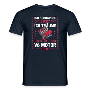 6 Zylinder Tuner Tuning V6 - Männer T-Shirt - Navy - Vorne - AI Model Male 178 light (178cm)