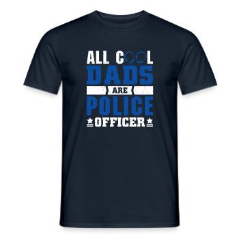 Polizei Polizist Polizeibeamte - Männer T-Shirt - Navy - Vorne - AI Model Male 178 light (178cm)