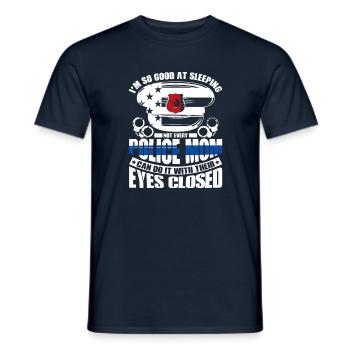 Polizei Polizist Polizeibeamte - Männer T-Shirt - Navy - Vorne - AI Model Male 178 light (178cm)