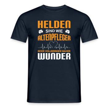 Altenpflege Pfleger Pflegepersonal Pflegekraft - Männer T-Shirt - Navy - Vorne - AI Model Male 178 light (178cm)