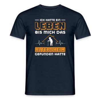 Altenpflege Pfleger Pflegepersonal Pflegekraft - Männer T-Shirt - Navy - Vorne - AI Model Male 178 light (178cm)