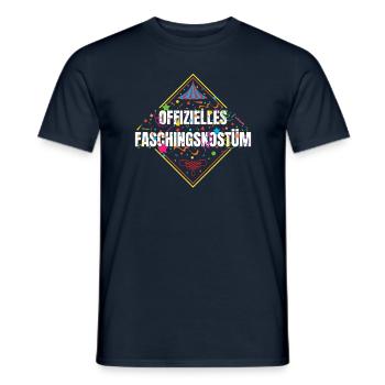 Offizielles Faschingskostüm - Männer T-Shirt - Navy - Vorne - AI Model Male 178 light (178cm)
