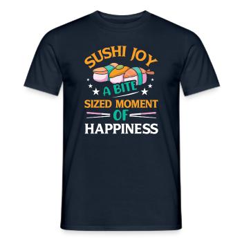 Sushi Japan Essen Sushi-Mahlzeit - Männer T-Shirt - Navy - Vorne - AI Model Male 178 light (178cm)