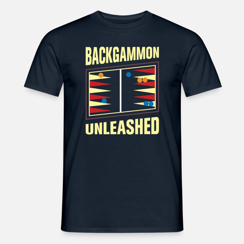 Backgammon Spiel - Männer T-Shirt - Navy