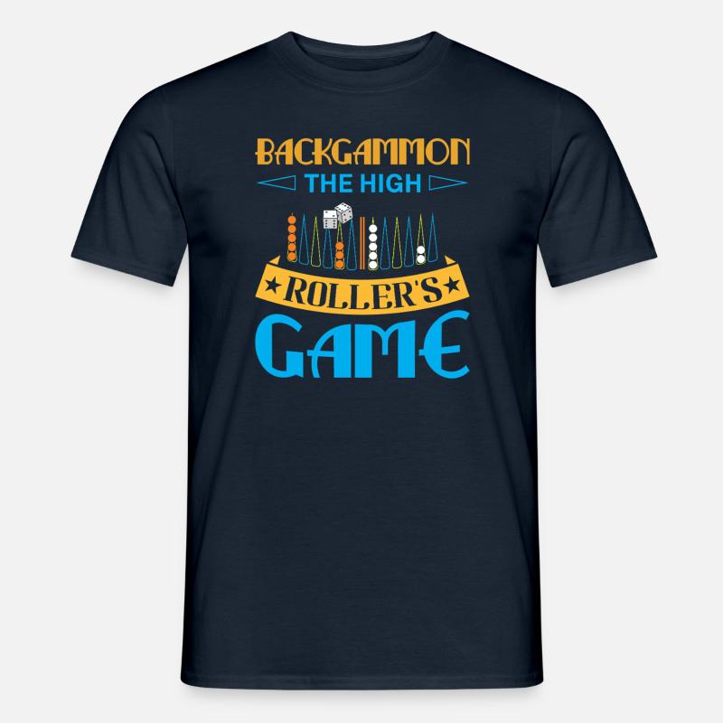 Backgammon Spiel - Männer T-Shirt - Navy