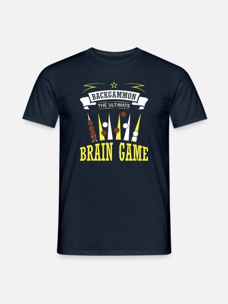 Backgammon Spiel - Männer T-Shirt - Navy
