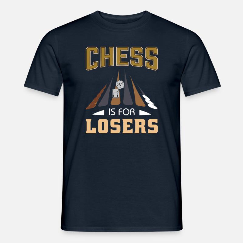 Backgammon Spiel - Männer T-Shirt - Navy