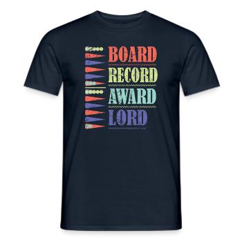 Backgammon Spiel - Männer T-Shirt - Navy - Vorne - AI Model Male 178 light (178cm)