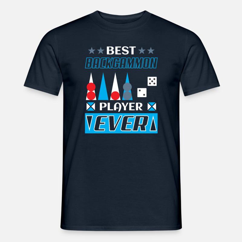 Backgammon Spiel - Männer T-Shirt - Navy