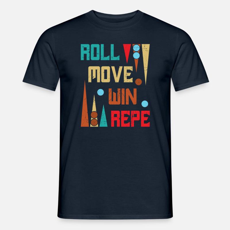 Backgammon Spiel - Männer T-Shirt - Navy