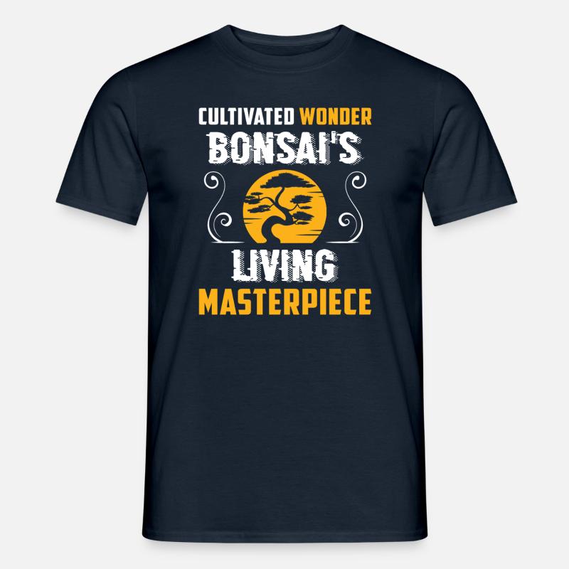 Bonsai Tree - Männer T-Shirt - Navy