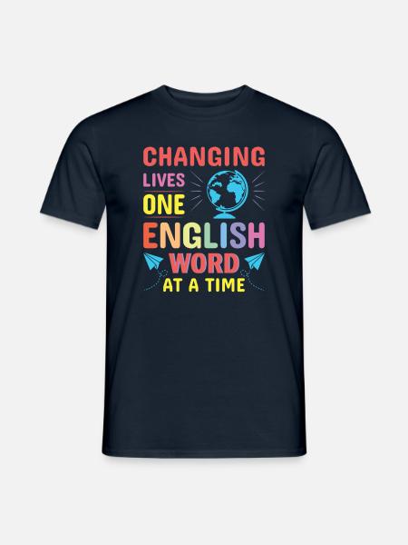 ESL-Lehrer ESL Unterricht - Männer T-Shirt - Navy