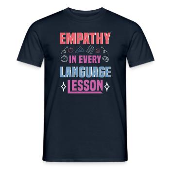 ESL-Lehrer ESL Unterricht - Männer T-Shirt - Navy - Vorne - AI Model Male 178 light (178cm)