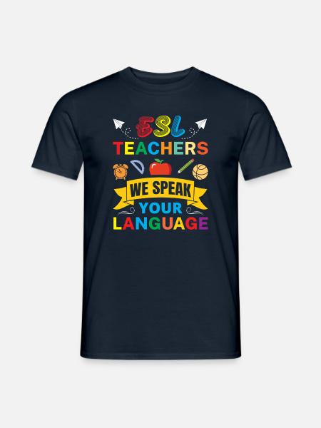 ESL-Lehrer ESL Unterricht - Männer T-Shirt - Navy