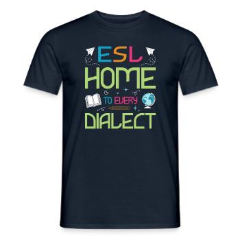 ESL-Lehrer ESL Unterricht - Männer T-Shirt - Navy - Vorne - AI Model Male 178 light (178cm)