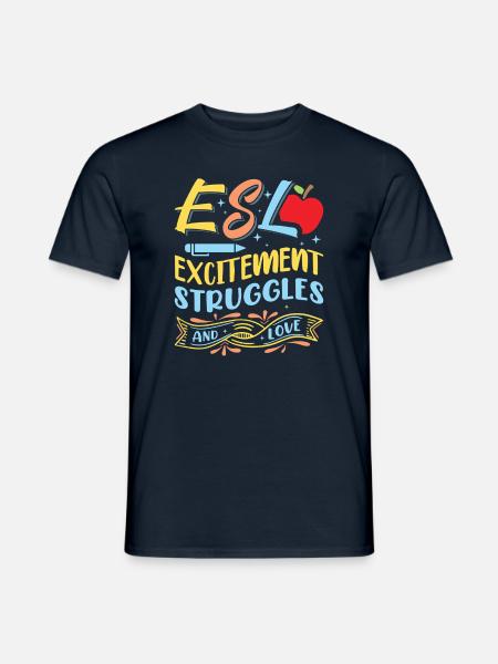 ESL-Lehrer ESL Unterricht - Männer T-Shirt - Navy