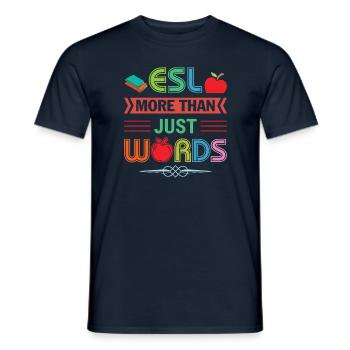 ESL-Lehrer ESL Unterricht - Männer T-Shirt - Navy - Vorne - AI Model Male 178 light (178cm)
