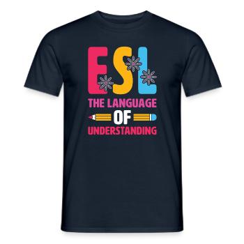 ESL-Lehrer ESL Unterricht - Männer T-Shirt - Navy - Vorne - AI Model Male 178 light (178cm)
