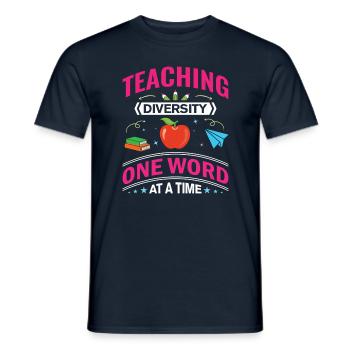 ESL-Lehrer ESL Unterricht - Männer T-Shirt - Navy - Vorne - AI Model Male 178 light (178cm)