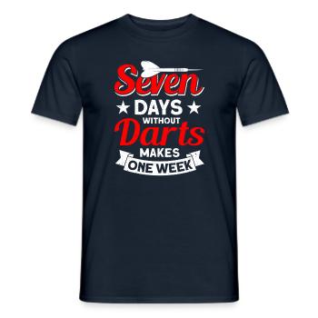 Dart Dartspieler Dartspiel Herren - Männer T-Shirt - Navy - Vorne - AI Model Male 178 light (178cm)
