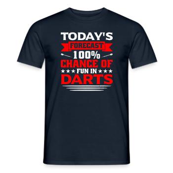 Dart Dartspieler Dartspiel Herren - Männer T-Shirt - Navy - Vorne - AI Model Male 178 light (178cm)