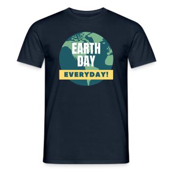 Earth Day - Männer T-Shirt - Navy - Vorne - AI Model Male 178 light (178cm)