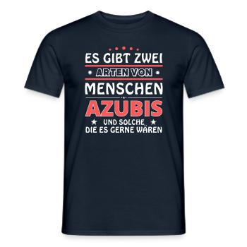 Es gibt zwei Arten von Menschen - Azubis - Männer T-Shirt - Navy - Vorne - AI Model Male 178 light (178cm)