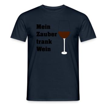 Zaubertrank - Männer T-Shirt - Navy - Vorne - AI Model Male 178 light (178cm)