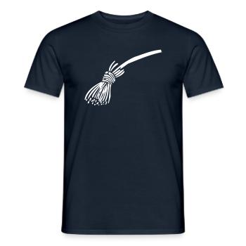 Besen - Männer T-Shirt - Navy - Vorne - AI Model Male 178 light (178cm)