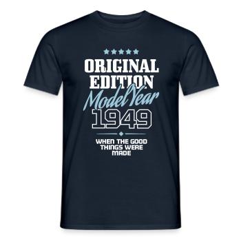 Original Edition - Model Year 1949 - T-shirt homme - marine - Devant - AI Model Male 178 light (178cm)
