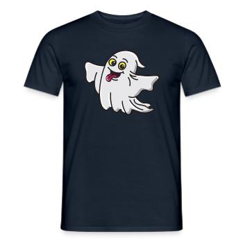 Doux petit fantôme tire la langue - T-shirt homme - marine - Devant - AI Model Male 178 light (178cm)