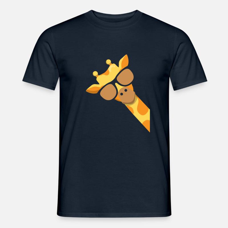 Giraffe - Männer T-Shirt - Navy