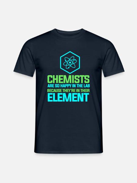 Chemie Chemiker Chemielehrer - Männer T-Shirt - Navy