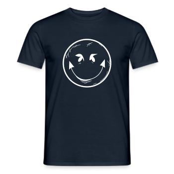 Teufel Emoticon Symbol Geschenk - Männer T-Shirt - Navy - Vorne - AI Model Male 178 light (178cm)