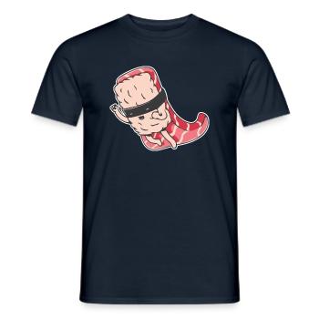 lustiges Sushi Superheld Motiv Geschenk - Männer T-Shirt - Navy - Vorne - AI Model Male 178 light (178cm)